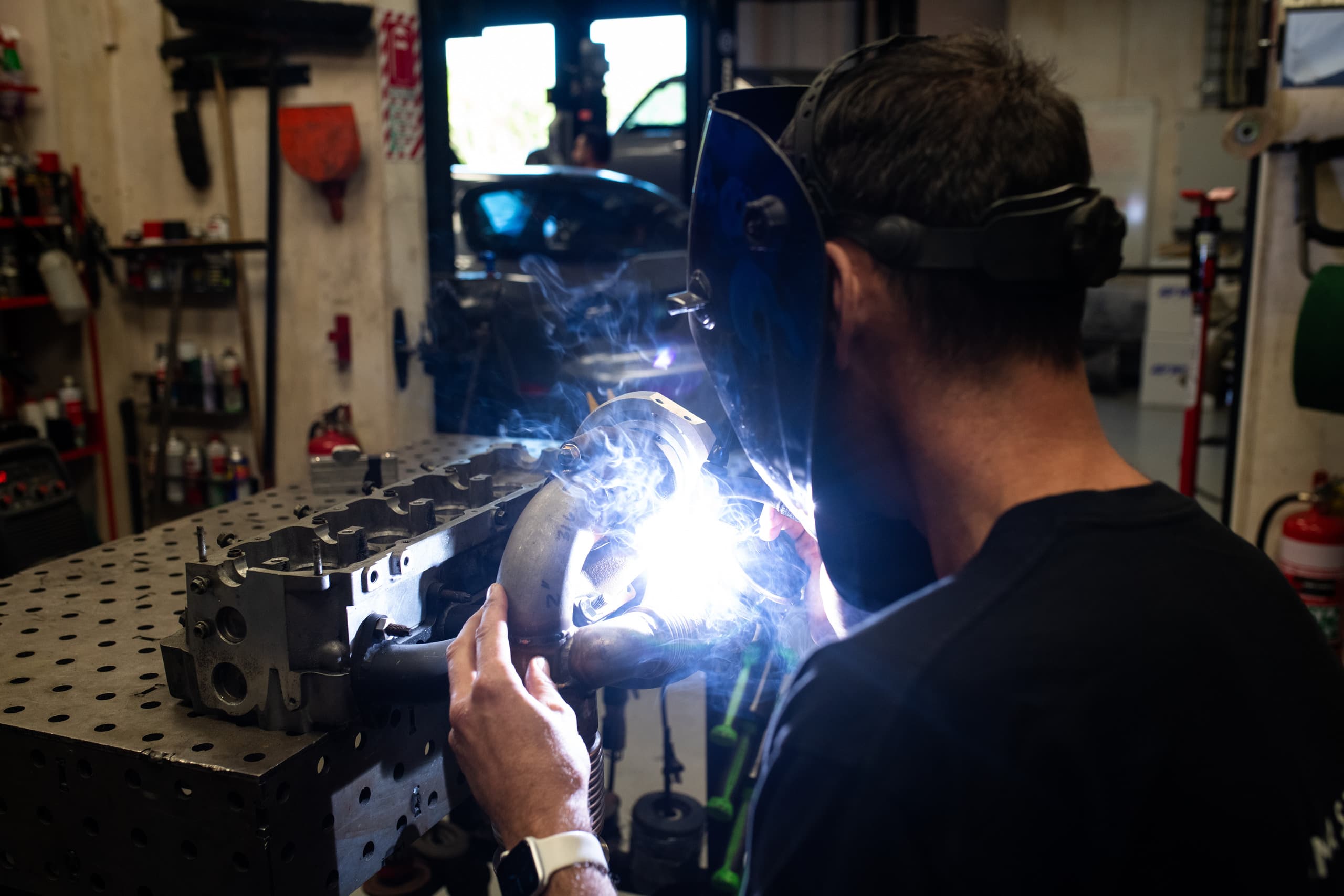 Custom fabrication work at Master Mechanics